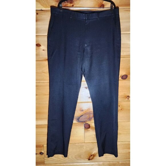 Oobe Men’s Dress Pants Black Straight Leg Flat Front Pockets Size38X34 - Picture 5 of 5